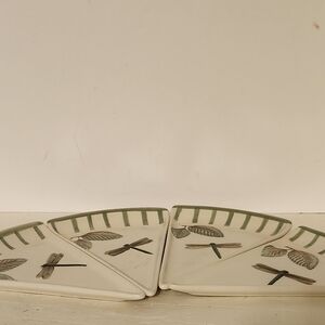 Set of Four Pfaltzgraff Naturewood Pizza Plates